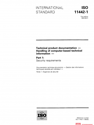ISO 11442-1:1993 PDF