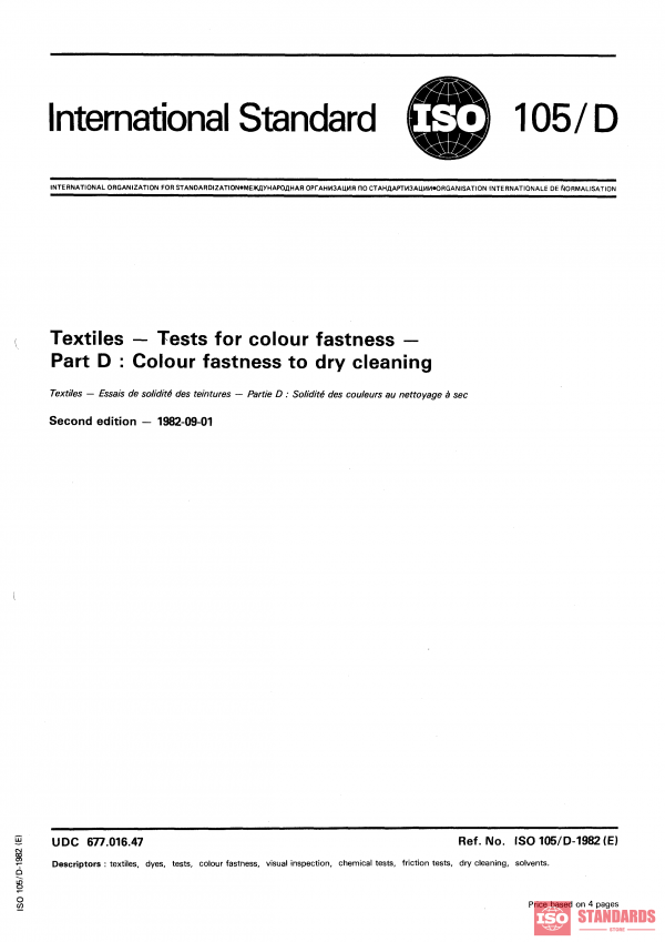 ISO 105-D:1982 PDF