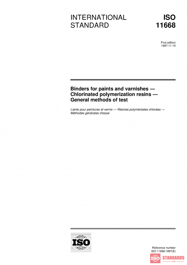 ISO 11668:1997 PDF