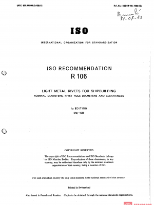 ISO/R 106:1959 PDF