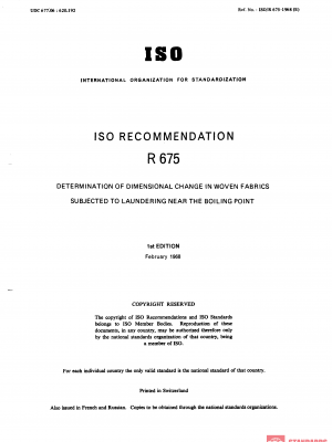 ISO/R 675:1966 PDF