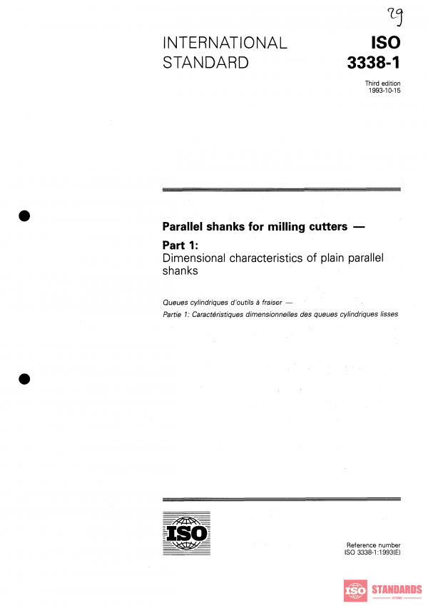 ISO 3338-1:1993 PDF