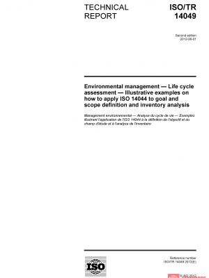 ISO/TR 14049:2012 PDF