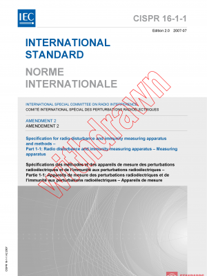 CISPR 16-1-1:2006/AMD2:2007 PDF
