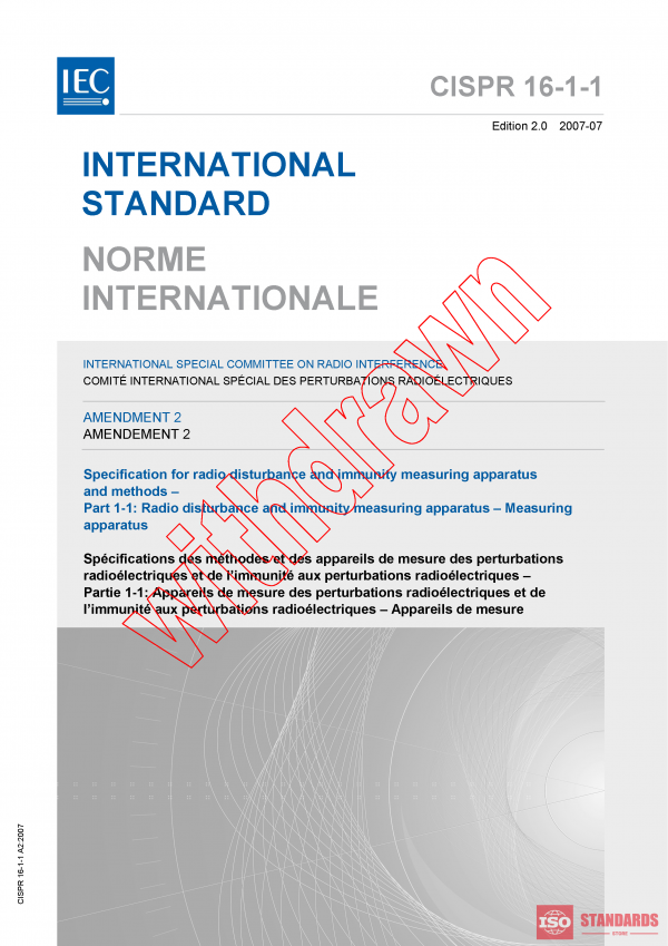 CISPR 16-1-1:2006/AMD2:2007 PDF