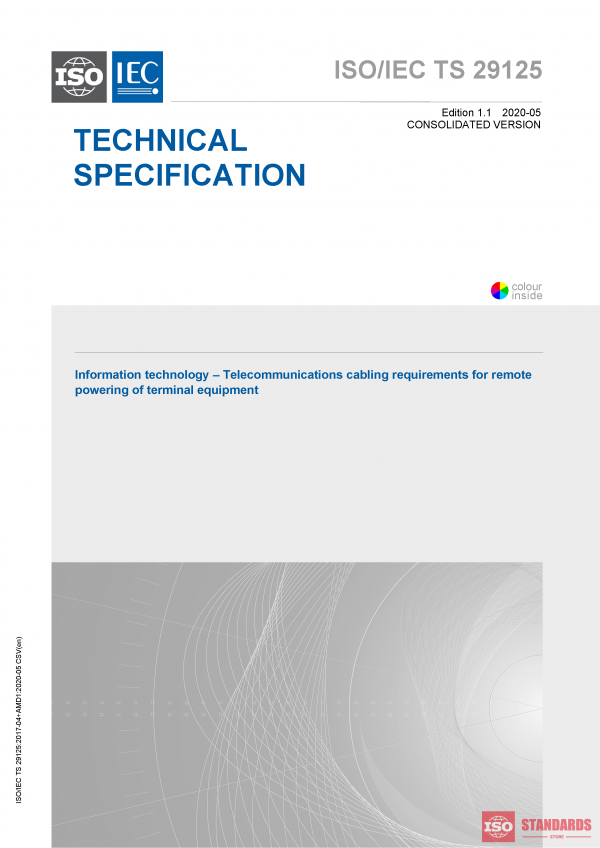 ISO/IEC TS 29125:2017+AMD1:2020 CSV PDF
