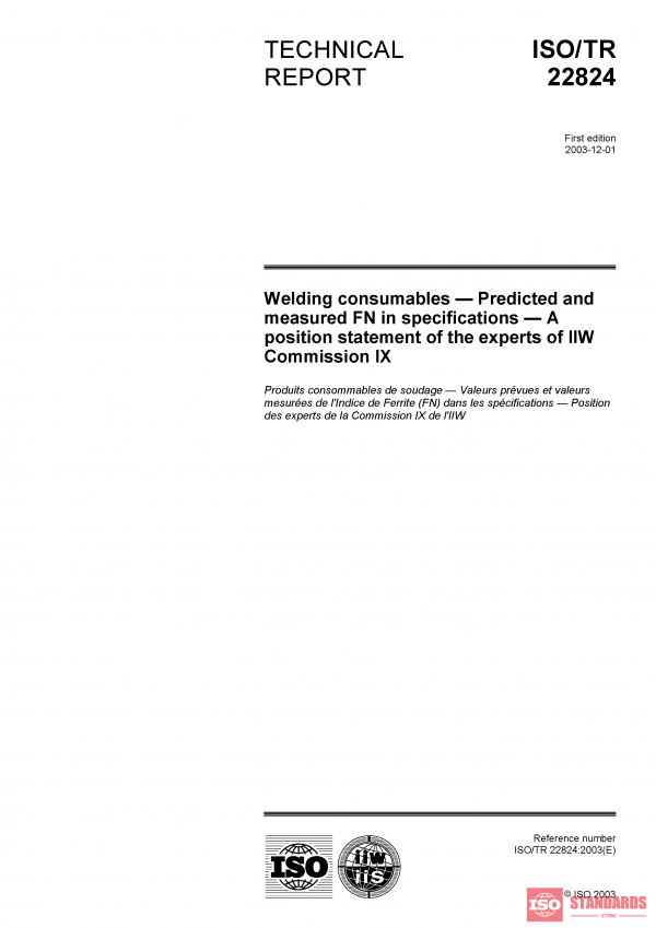 ISO/TR 22824:2003 PDF