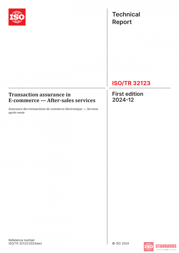 ISO/TR 32123:2024 PDF