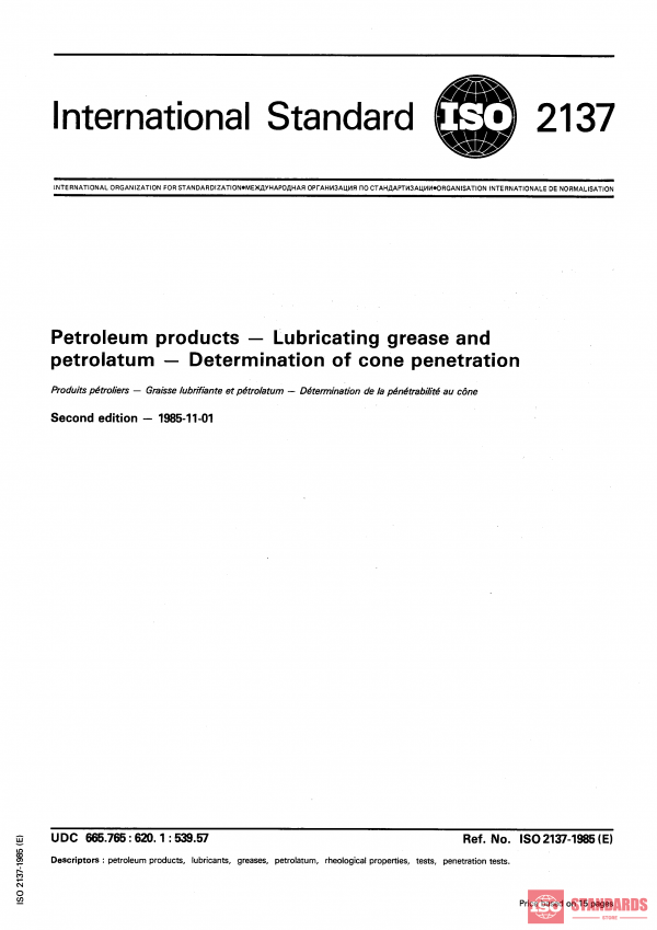 ISO 2137:1985 PDF