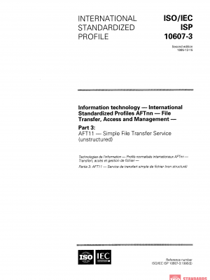 ISO/IEC ISP 10607-3:1995 PDF