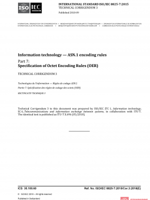 ISO/IEC 8825-7:2015/Cor 3:2018 PDF