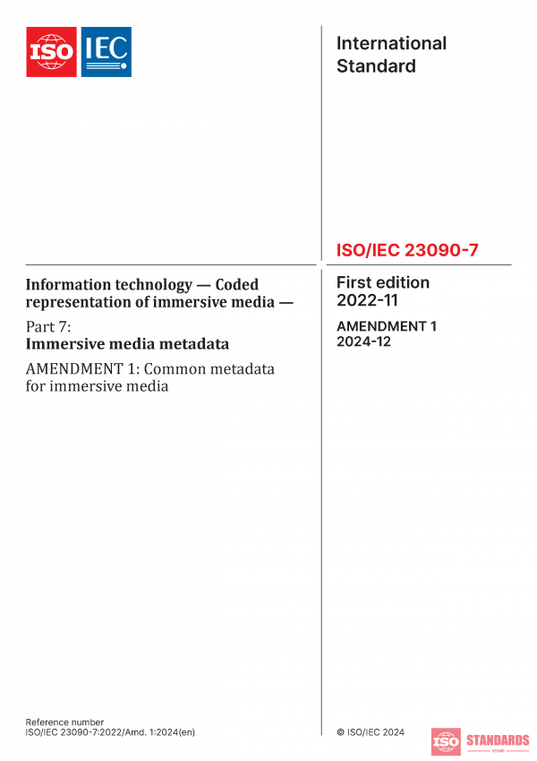 ISO/IEC 23090-7:2022/Amd 1:2024 PDF