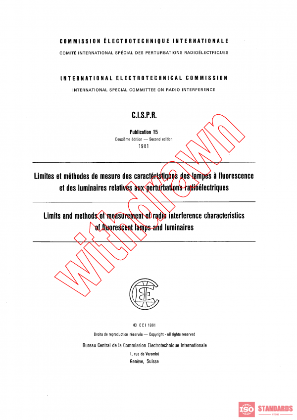 CISPR 15:1981 PDF
