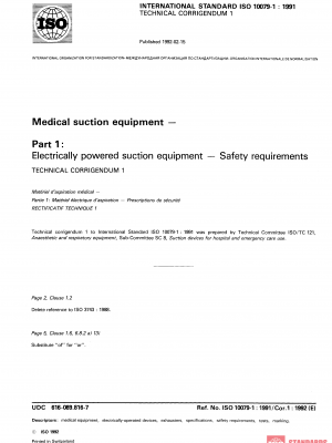 ISO 10079-1:1991/Cor 1:1992 PDF