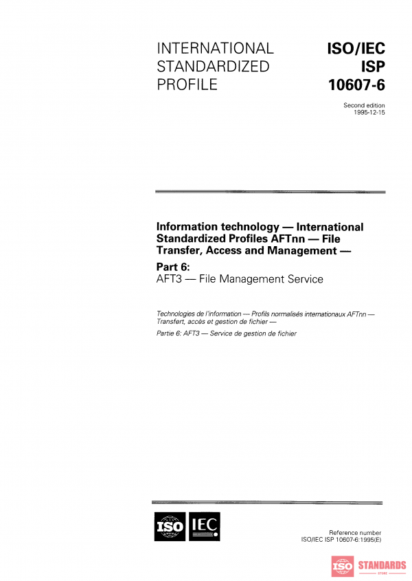 ISO/IEC ISP 10607-6:1995 PDF