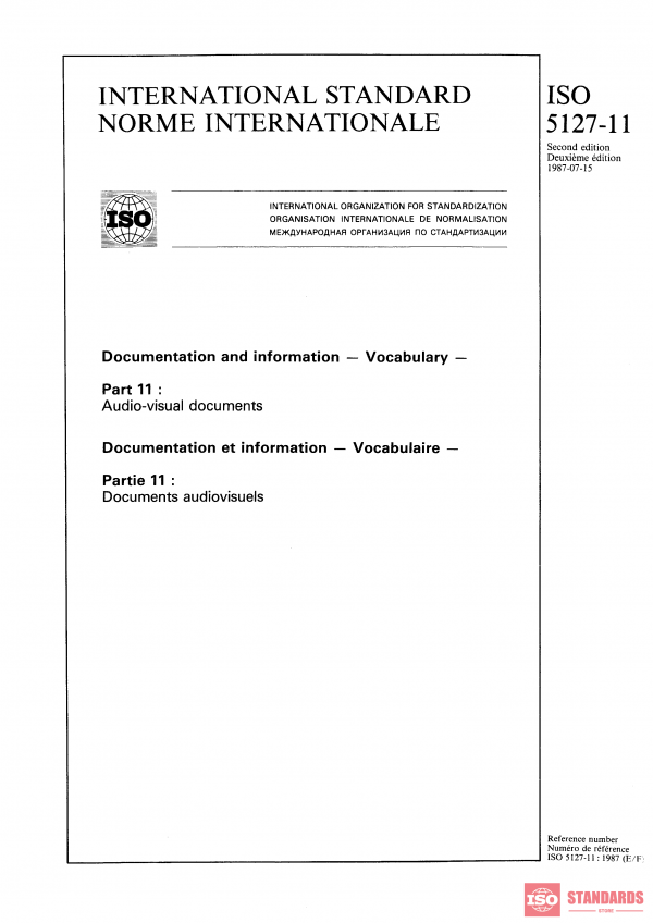 ISO 5127-11:1987 PDF