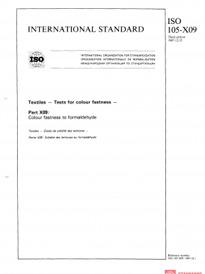 ISO 105-X09:1987 PDF