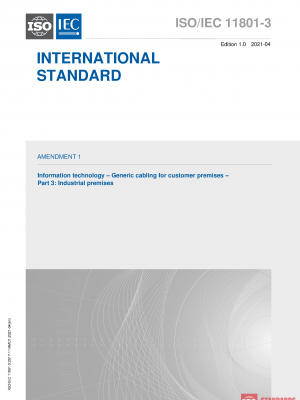 ISO/IEC 11801-3:2017/AMD1:2021 PDF