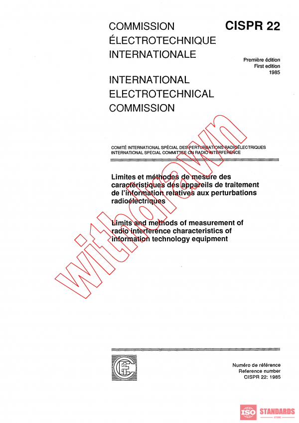 CISPR 22:1985 PDF