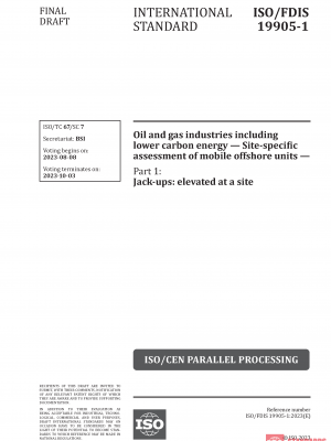 ISO/FDIS 19905 Draft – 1:2023 PDF