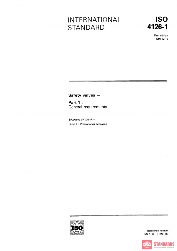 ISO 4126-1:1991 PDF