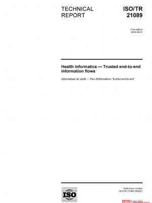 ISO/TR 21089:2004 PDF