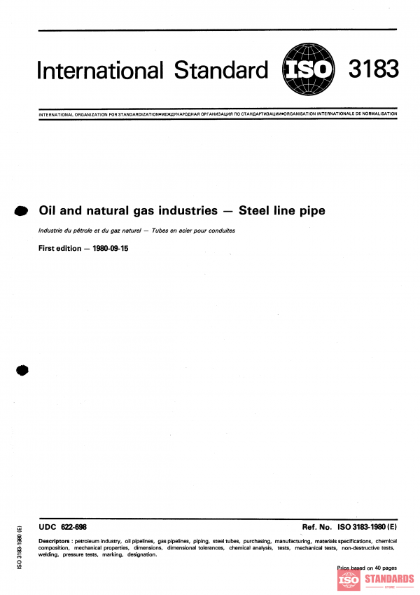 ISO 3183:1980 PDF