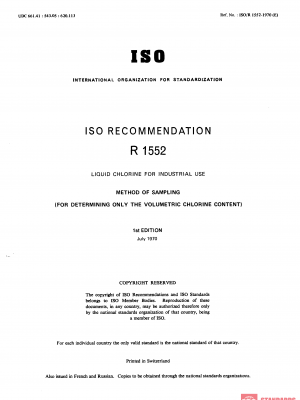 ISO/R 1552:1970 PDF
