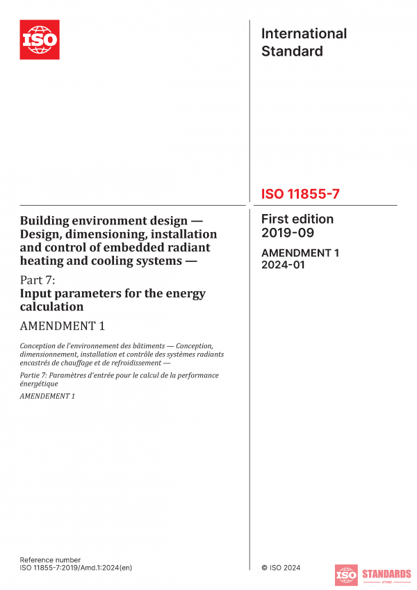ISO 11855-7:2019/Amd 1:2024 PDF