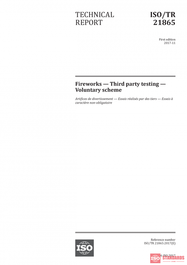 ISO/TR 21865:2017 PDF