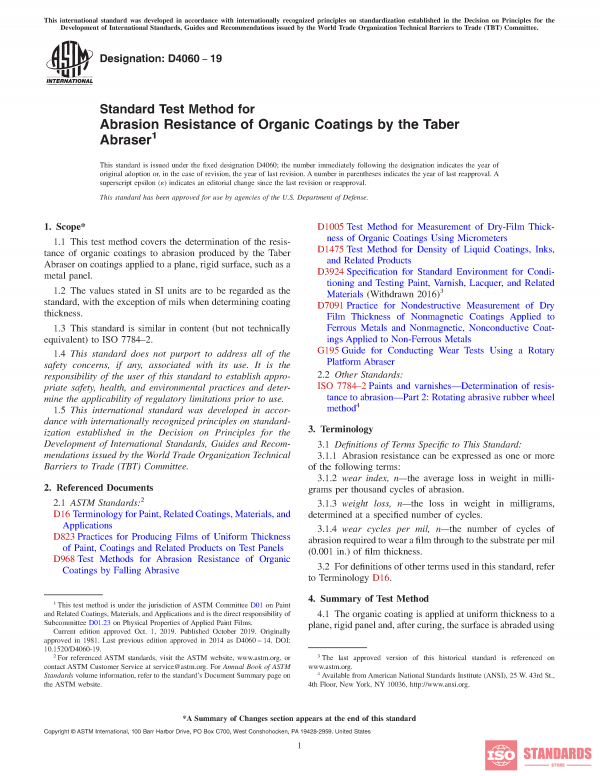 ASTM 4060 WG:2019 PDF