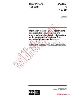 ISO/IEC TR 19769:2004 PDF