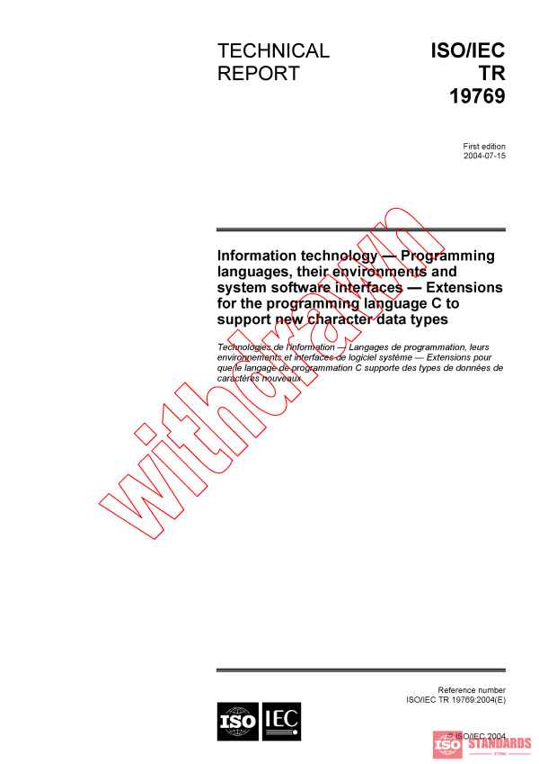 ISO/IEC TR 19769:2004 PDF