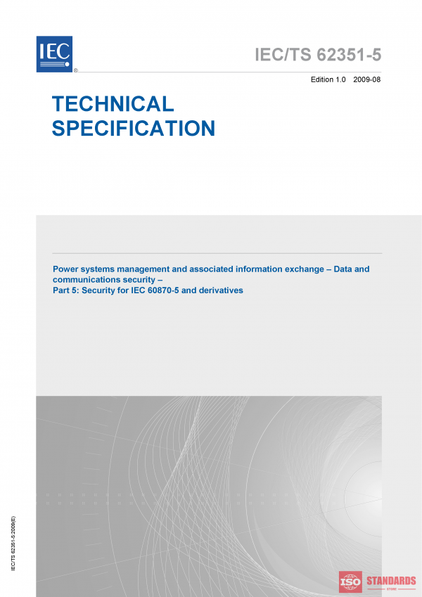 ISO/TS 62351 5 ed 1.0:2009 PDF
