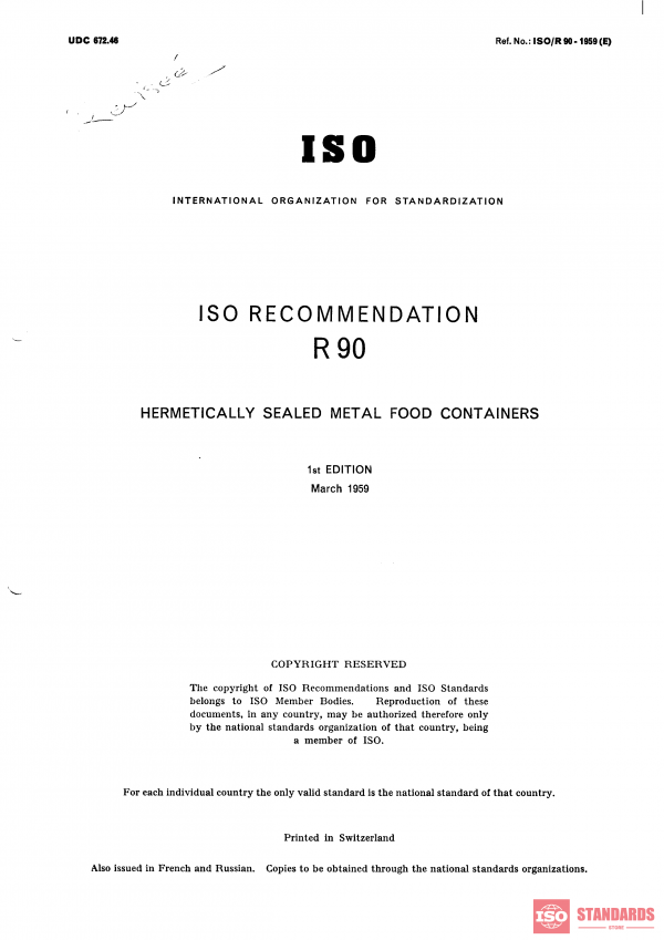 ISO/R 90:1959 PDF