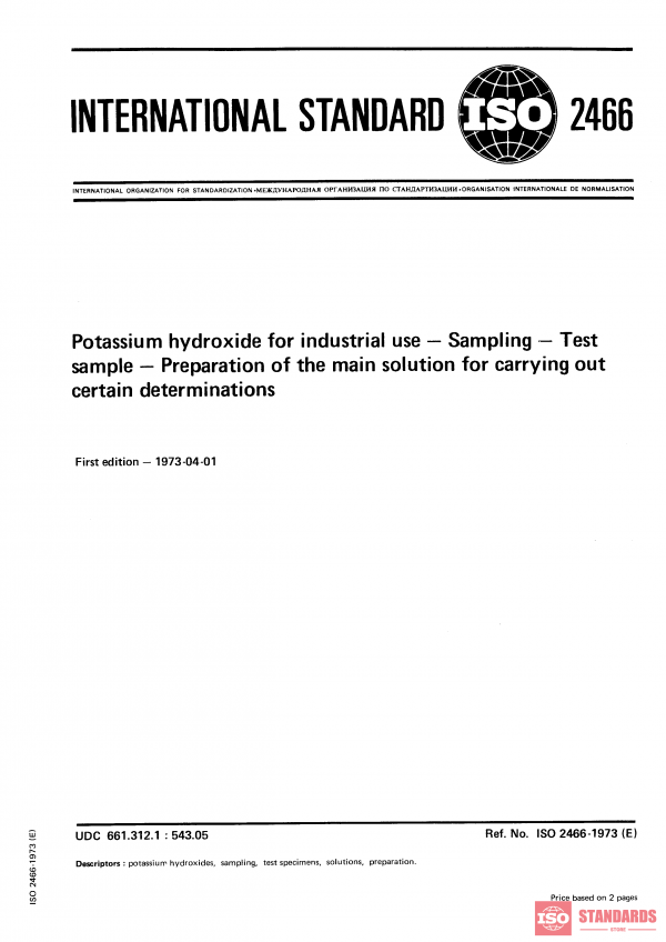 ISO 2466:1973 PDF