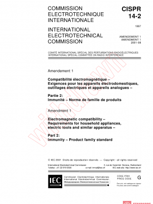 CISPR 14-2:1997/AMD1:2001 PDF