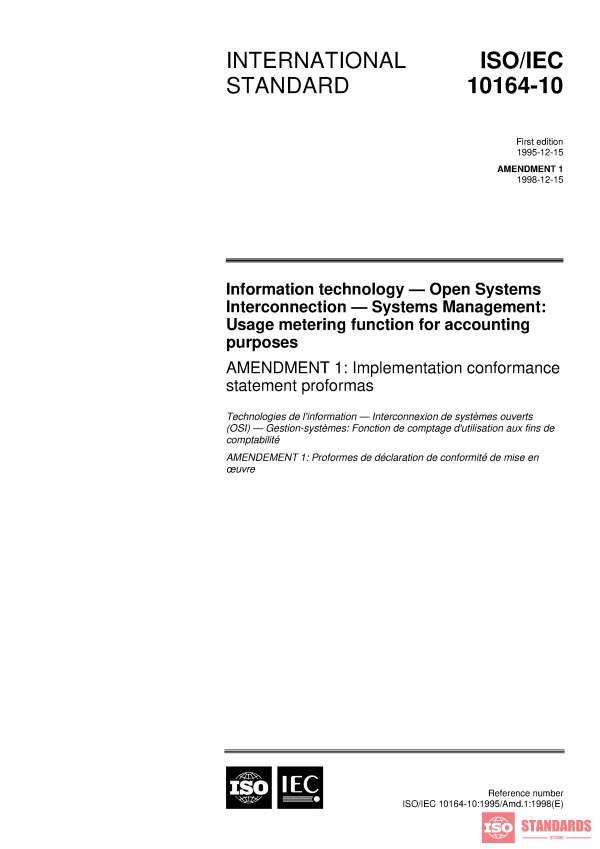ISO/IEC 10164-10:1995/AMD1:1998 PDF
