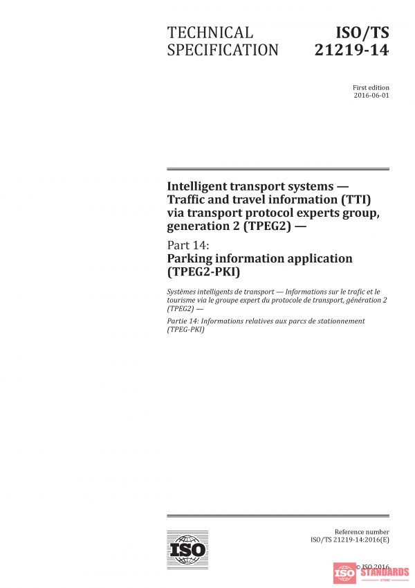ISO/TS 21219-14:2016 PDF