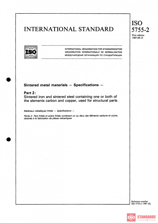 ISO 5755-2:1987 PDF