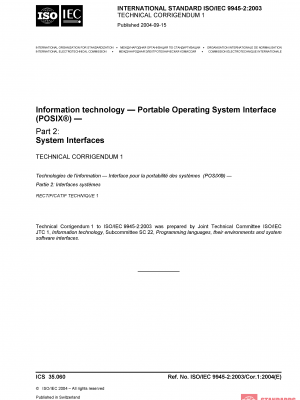 ISO/IEC 9945-2:2003/Cor 1:2004 PDF