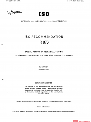 ISO/R 876:1968 PDF