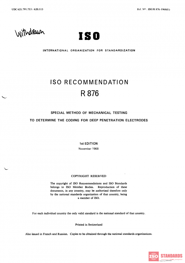ISO/R 876:1968 PDF