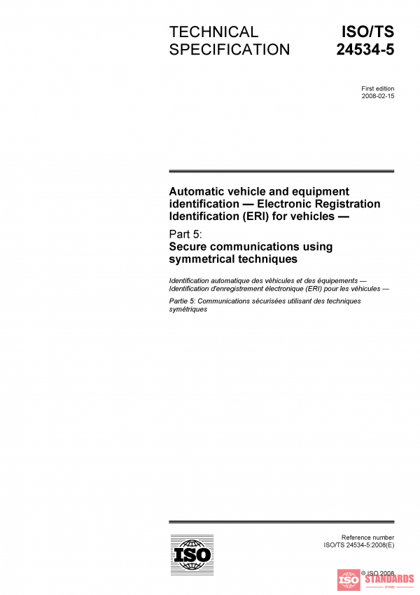 ISO/TS 24534-5:2008 PDF