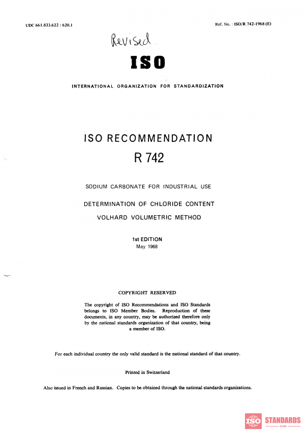 ISO/R 742:1968 PDF