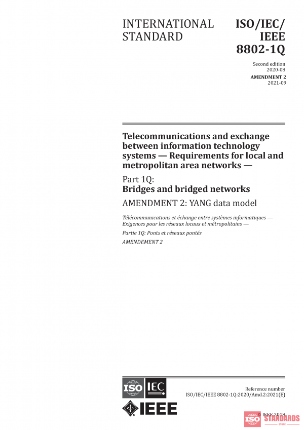 ISO/IEC/IEEE 8802-1Q:2020/AMD2:2021 PDF