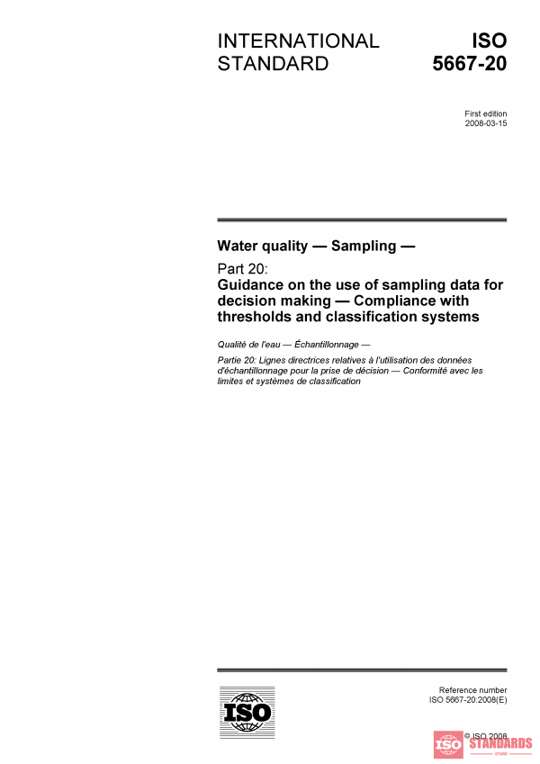 ISO 5667-20:2008 PDF