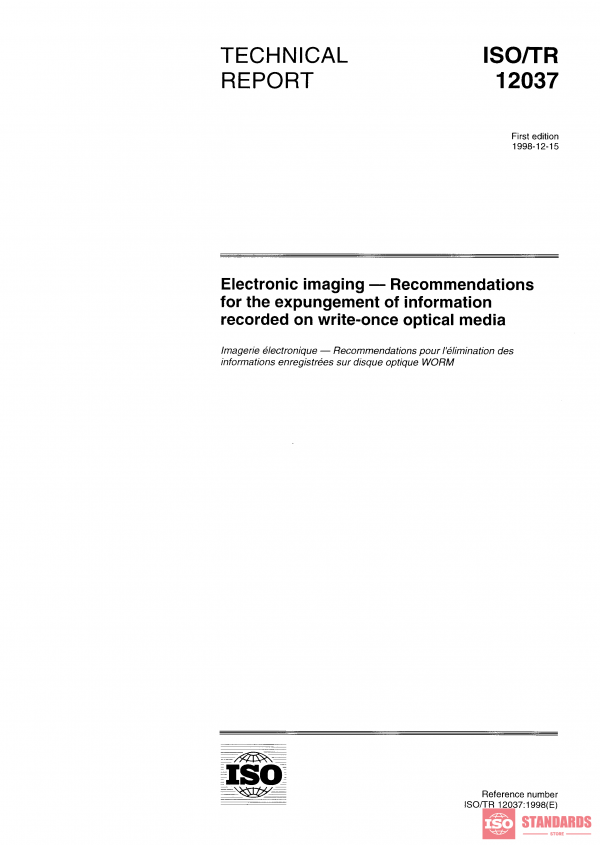 ISO/TR 12037:1998 PDF