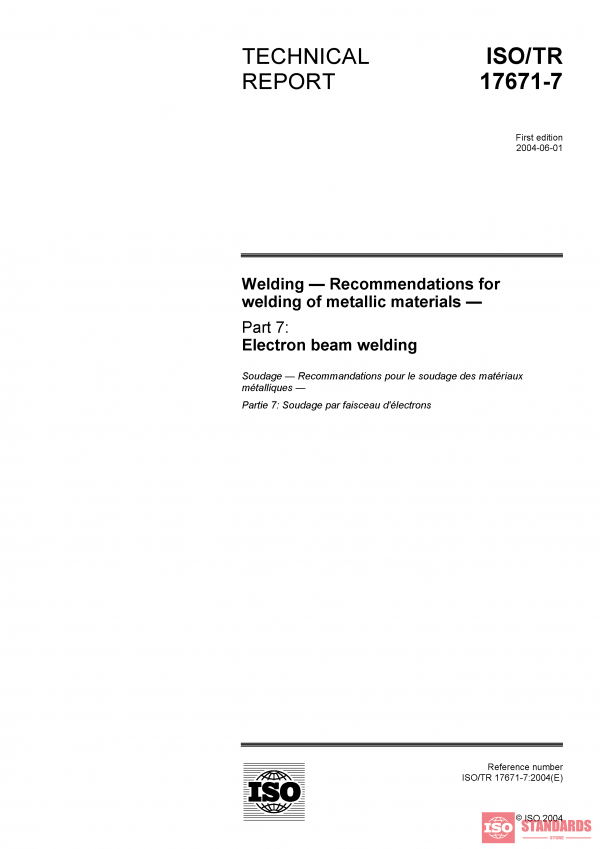 ISO/TR 17671-7:2004 PDF