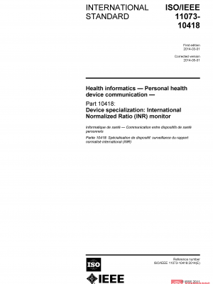 ISO/IEEE 11073-10418:2014 PDF